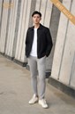 WAJKBD186M - ĐEN_1 Ảnh của Áo jacket cổ đức 2 lớp